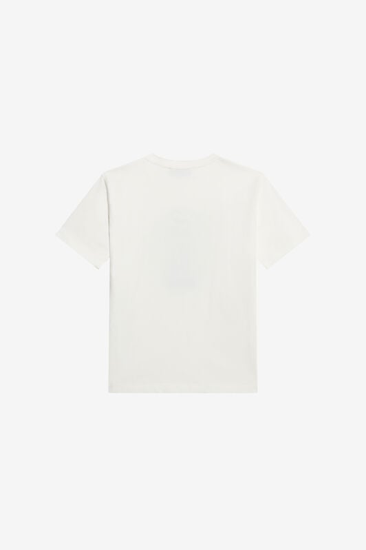 JU White Cotton T-Shirt JU White Cotton T-Shirt MILKY WHITE TJT60I-JD001