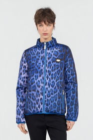CL Bomber in stampa Leopard Leo Natural Blue/Blu RXT40A-SB001