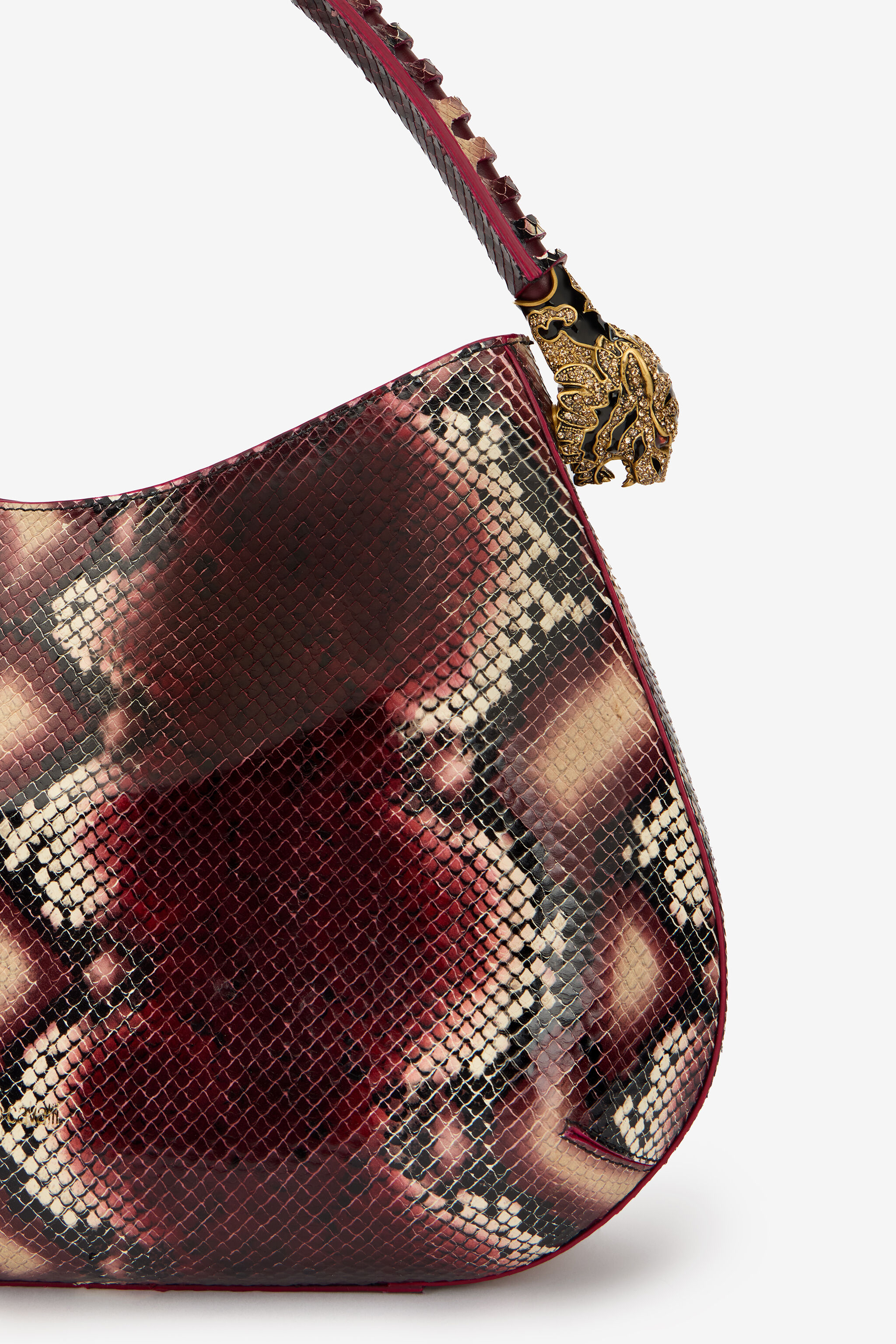 RC Roar Bag Python Print Shoulder Bag RC Roar Bag Python Print Shoulder Bag BORDEAUX/ROSSO TKB022-PZ02S