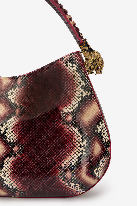 RC Roar Bag Python Print Shoulder Bag RC Roar Bag Python Print Shoulder Bag BORDEAUX/ROSSO TKB022-PZ02S