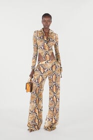RC Python Print Trousers Brown UWT201-4QN93