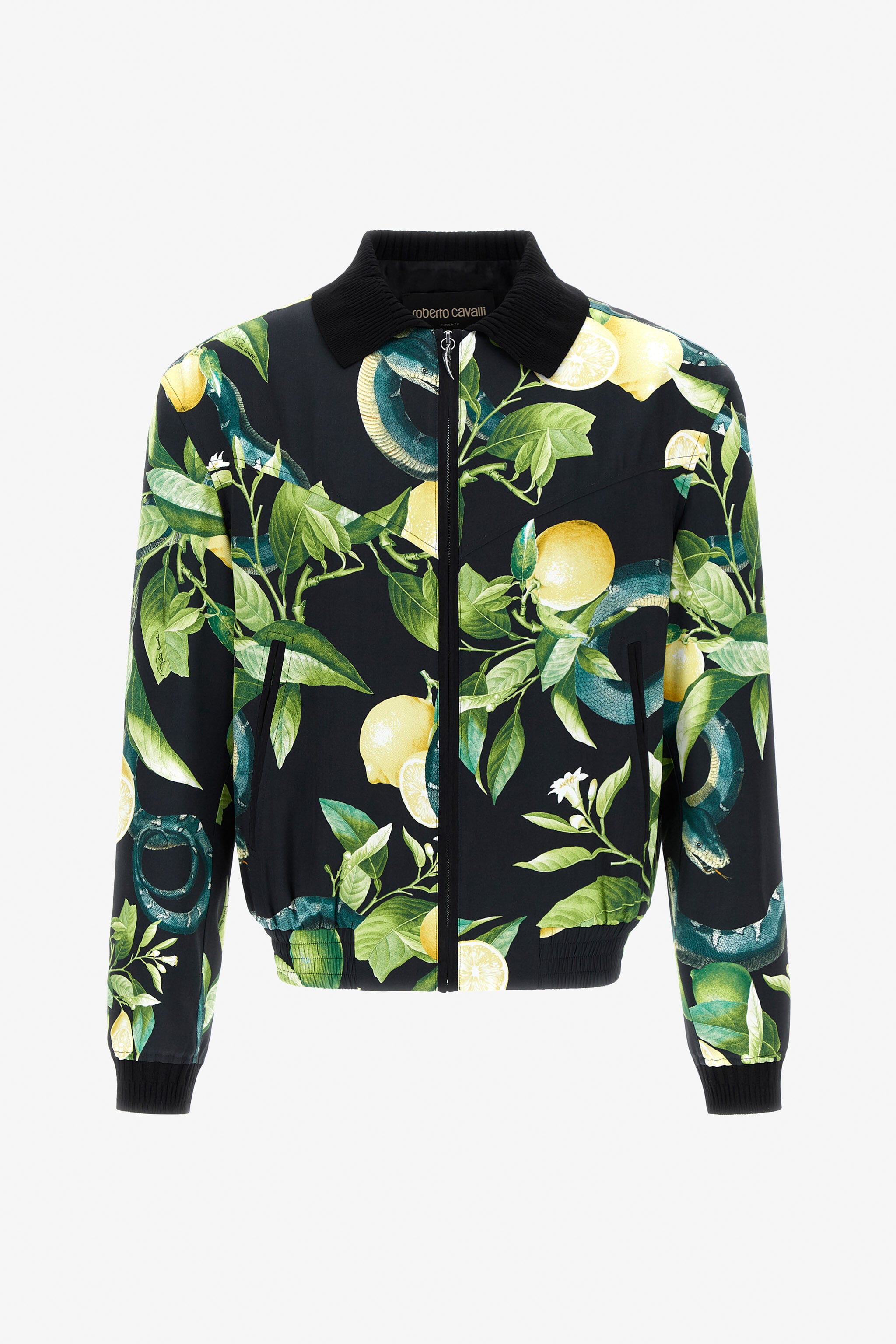 RC Bomber with Lemon print Black SRT465-6DI89