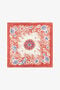RC Scarf with Zebra Pattern and Mirror Snake Monogram RC Scarf with Zebra Pattern and Mirror Snake Monogram Red TALR54-IR071