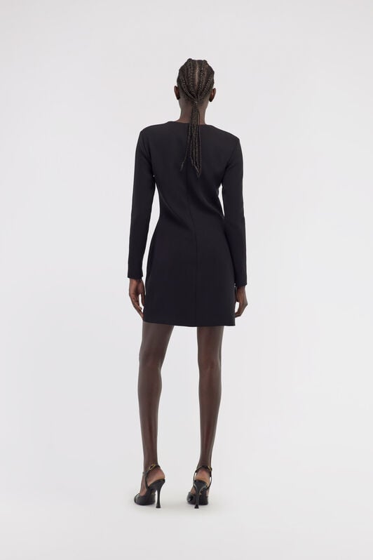 RC Long-sleeve dress with RC RC Long-sleeve dress with RC Black NOT10B-KU012