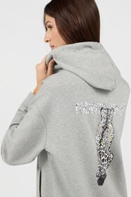 RC Grauer Zip-Hoodie GREY MELANGE TOT66A-CF004