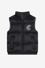 JC Black Padded Vest with Logo BLACK XFT42C-SB003