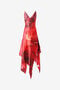 RC Dress With Asymmetric Skirt And Rose Print RC Dress With Asymmetric Skirt And Rose Print Red UKT116-RYN48