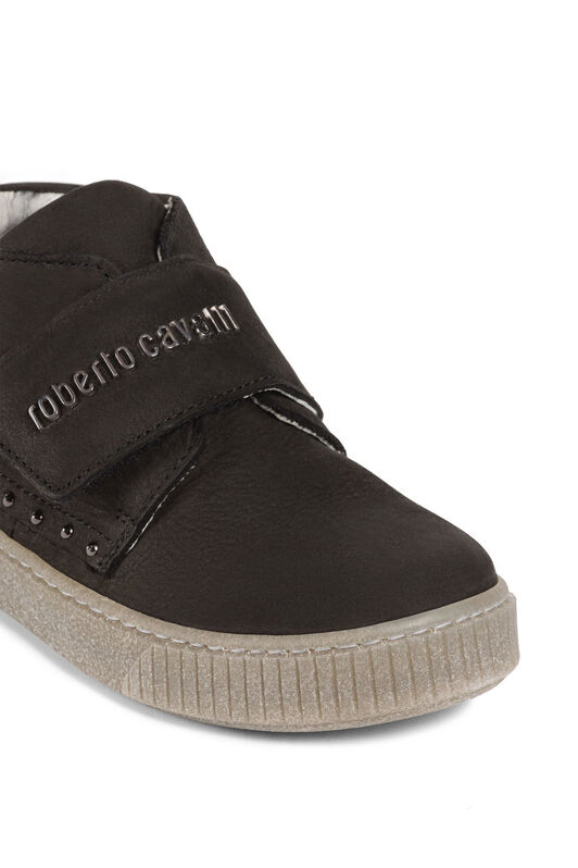 JU Stud-Embellished Logo-Appliqué Boots Black FNLEA7-IEA7U