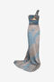 RC Robe Longue Effet Tie-Dye Avec Détail Bijou RC Robe Longue Effet Tie-Dye Avec Détail Bijou MID-BLUE XQT115-RK011
