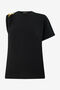 RC T-shirt en Coton avec Détail Bijou BLACK XQT607-JD006