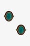 RC Malachite-Effect Stud Earrings RC Malachite-Effect Stud Earrings Green TKG011-AM014