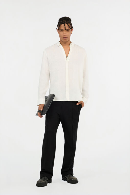 RC White Linen Shirt WHITE QOT70I-LG018