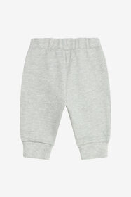 JU Grey Baby Jogging Pants With Logo Patch GREY MELANGE UJT213-CF050