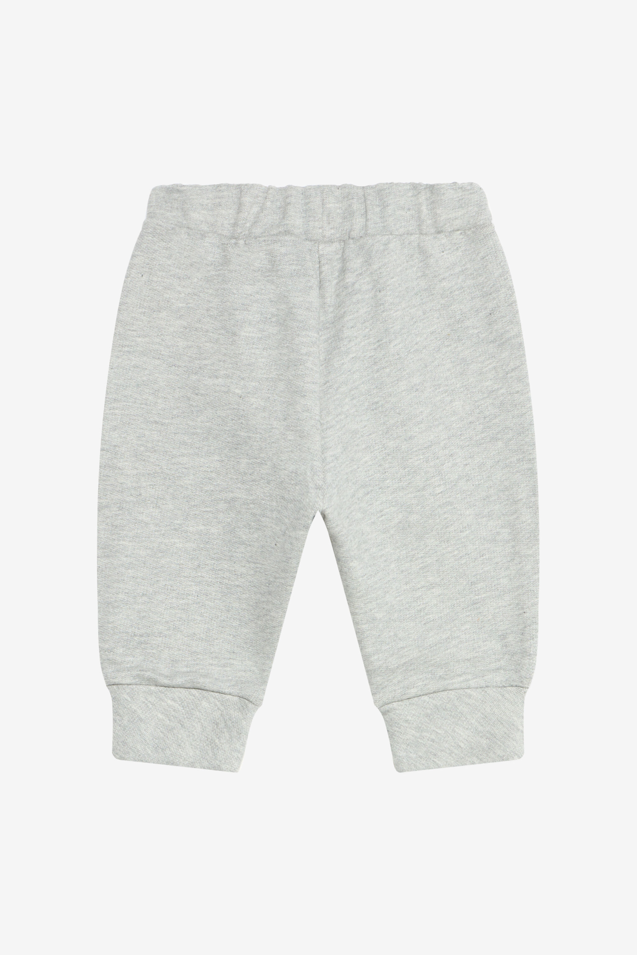 JU Grey Baby Jogging Pants With Logo Patch JU Grey Baby Jogging Pants With Logo Patch GREY MELANGE UJT213-CF050