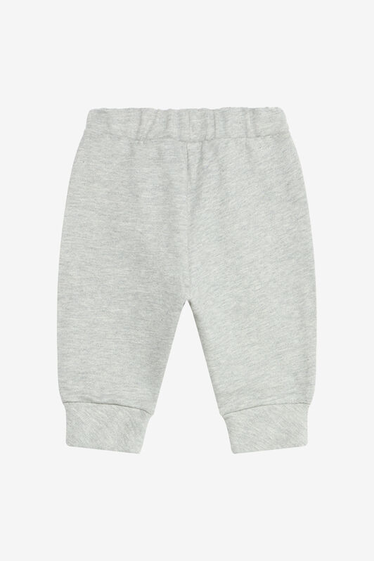 JU Grey Baby Jogging Pants With Logo Patch JU Grey Baby Jogging Pants With Logo Patch GREY MELANGE UJT213-CF050