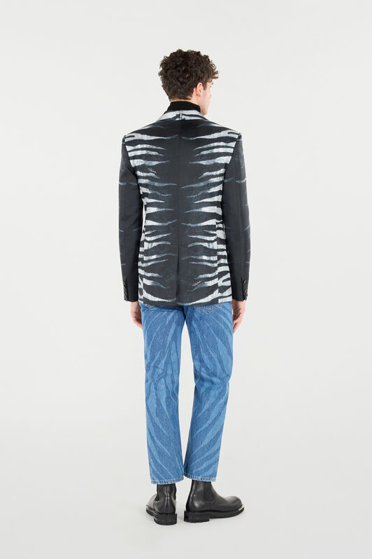 RC Zebra-Print Blazer Black/White URT405-4QN50