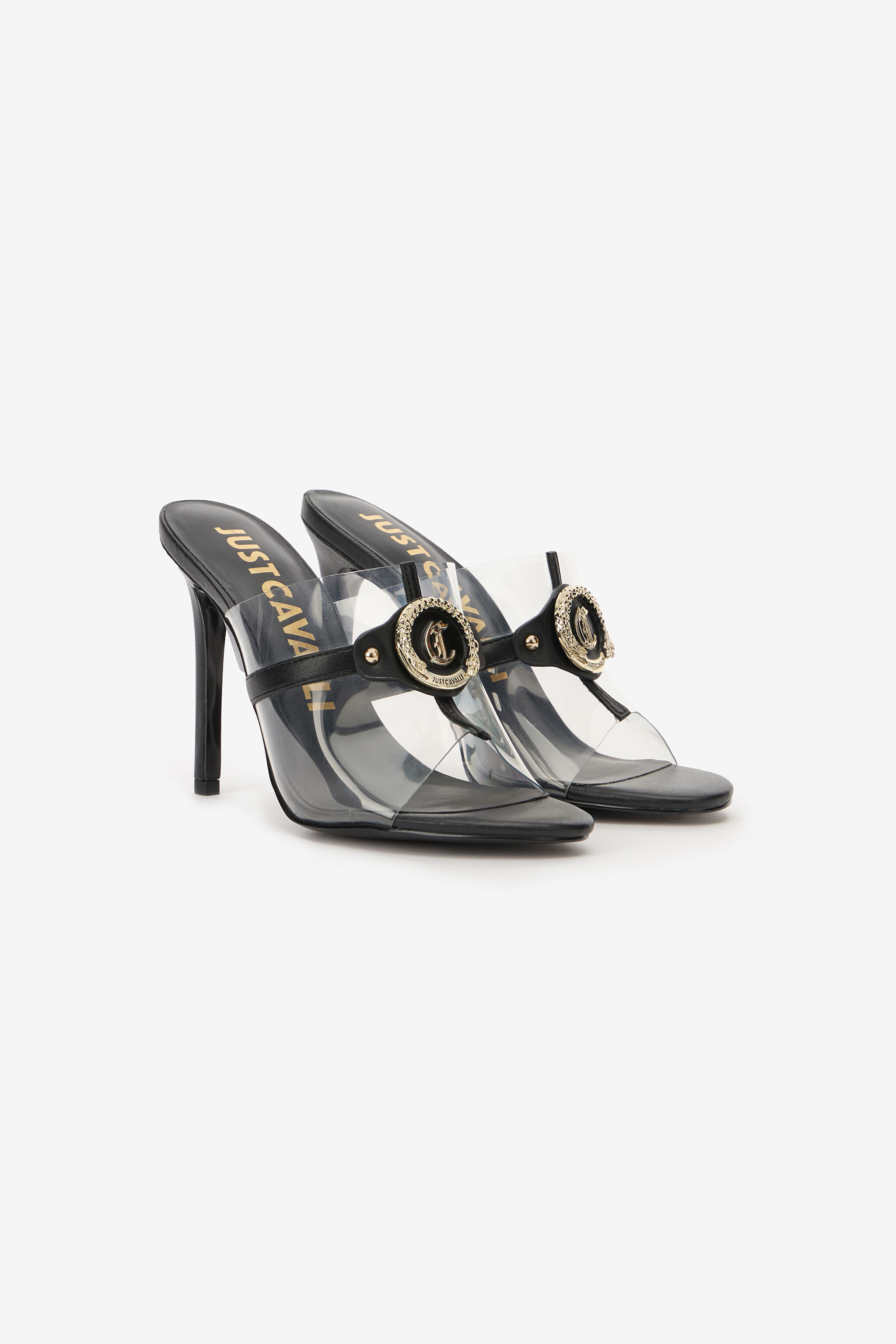 JC Sandals With Transparent Upper Black UFS061-UF383