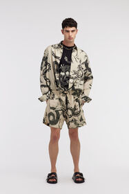 RC Swim shorts with Snake print Elfenbein SYH00A-5RF74