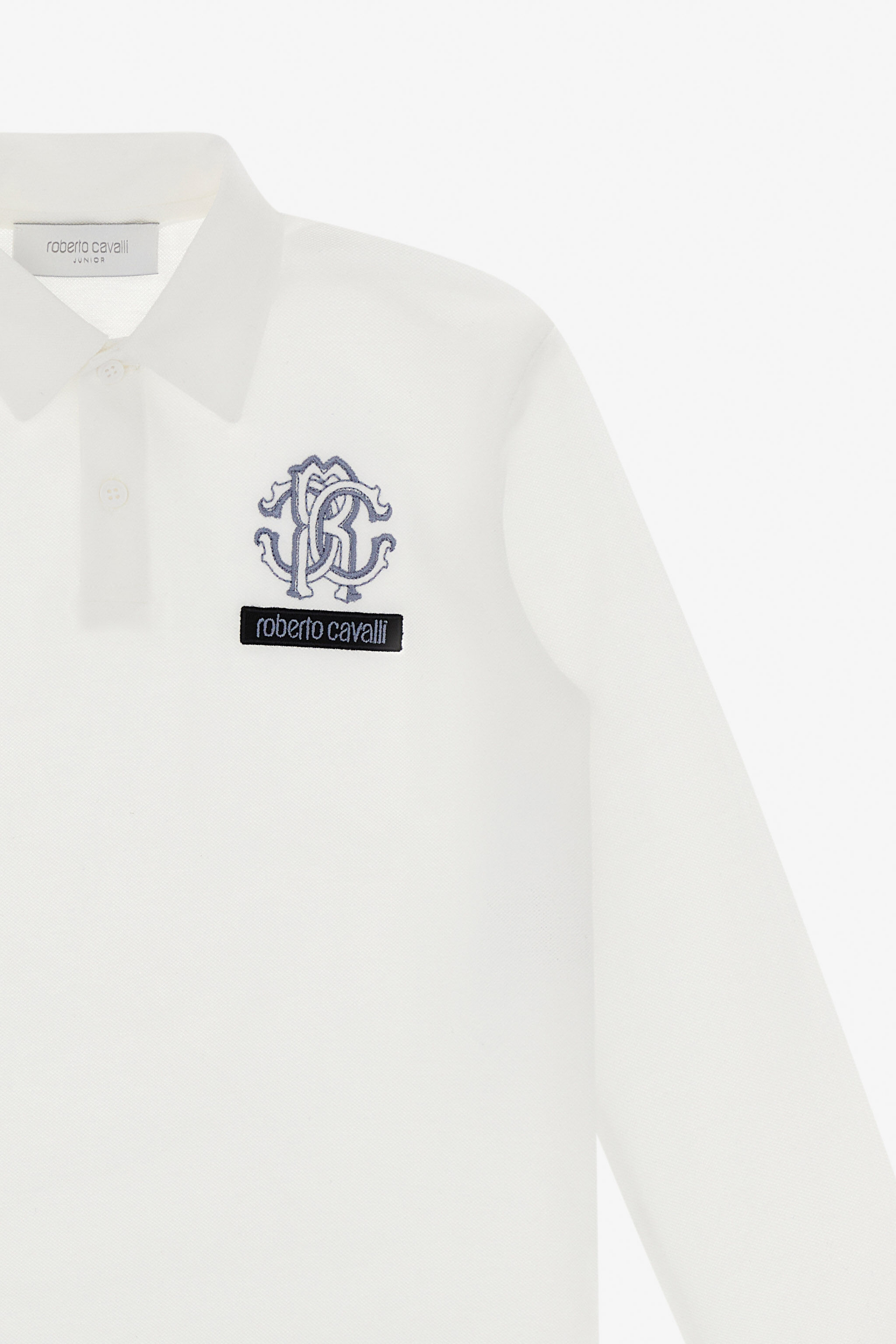 JU Monogram Polo Shirt JU Monogram Polo Shirt White TJT61E-KB002
