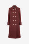 RC Manteau Croisé En Laine RC Manteau Croisé En Laine Violet TWT502-GA061