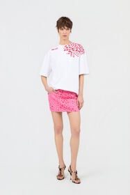 JC Mini-jupe à Imprimé The Jaguar Kiss CARNATION WFT186-WF563