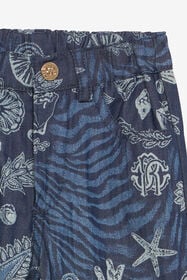JU Marine-Print Shorts Dark blue UJJ200-DYO39