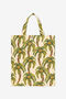 RC Shopper Bag With Palms IVORY/MILITARY POB01C-DAG41