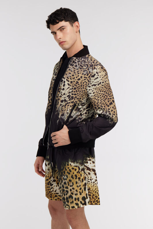 RC Jaguar Skin print bomber jacket Light Brown SRT460-5RL43