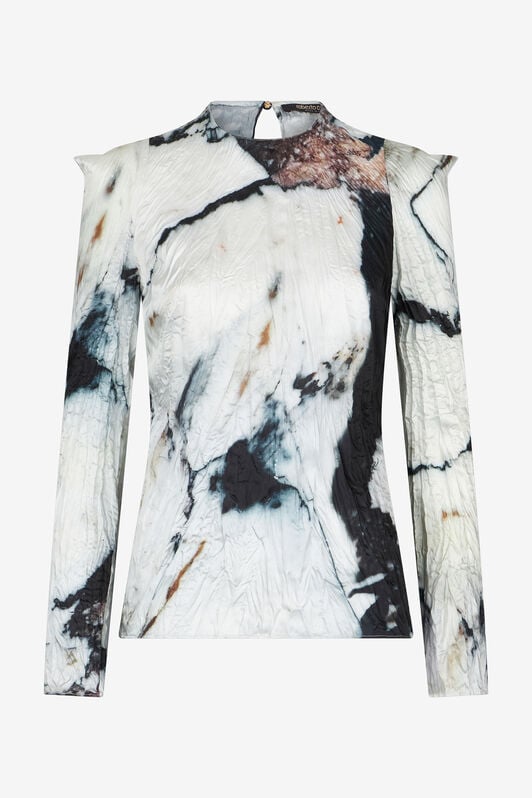 RC Blouse with Marble print RC Blouse with Marble print Black/White TWT600-7NN18
