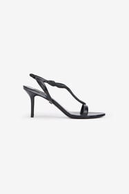 RC Black Leather Sandals BLACK WKS005-PZ319