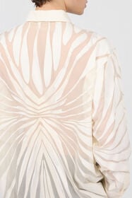 RC Shirt With Ray Devoré Print NATURAL WHITE XRT722-HLI15