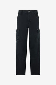 RC Pantaloni Cargo In Cotone Neri BLACK SOT20A-FA017