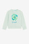 JU Logo-print cotton sweatshirt JU Logo-print cotton sweatshirt Light green QJT938-CF050