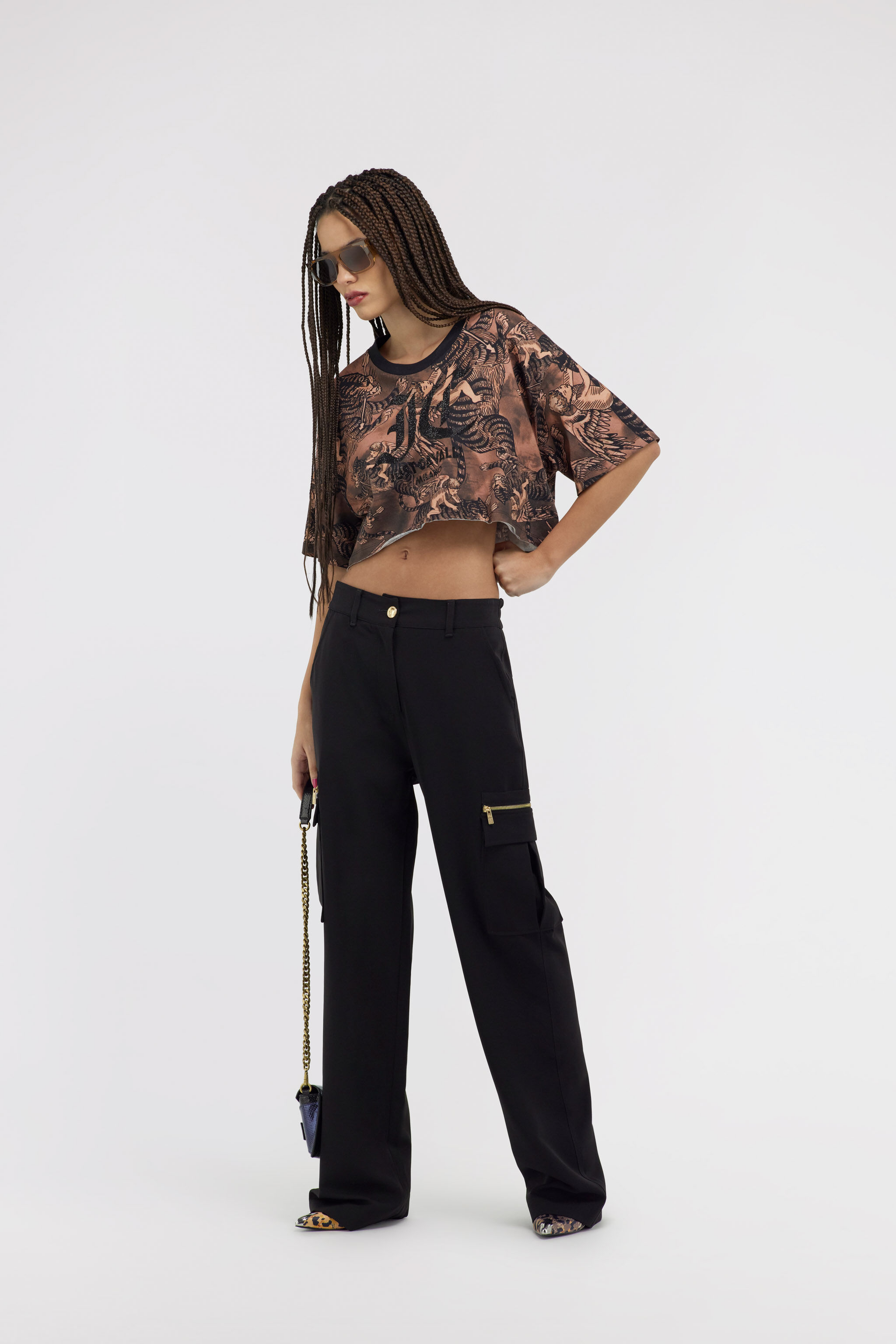 JC Just Cavalli trousers Black SFT010-SF833