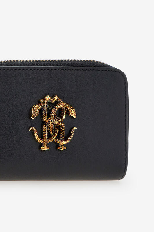 RC Small wallet with Monogram RC and zip RC Small wallet with Monogram RC and zip Black SKA003-PZ172