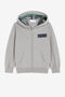 JU Logo-Appliqué Zip Hoodie JU Logo-Appliqué Zip Hoodie Gray PJT648-CF050