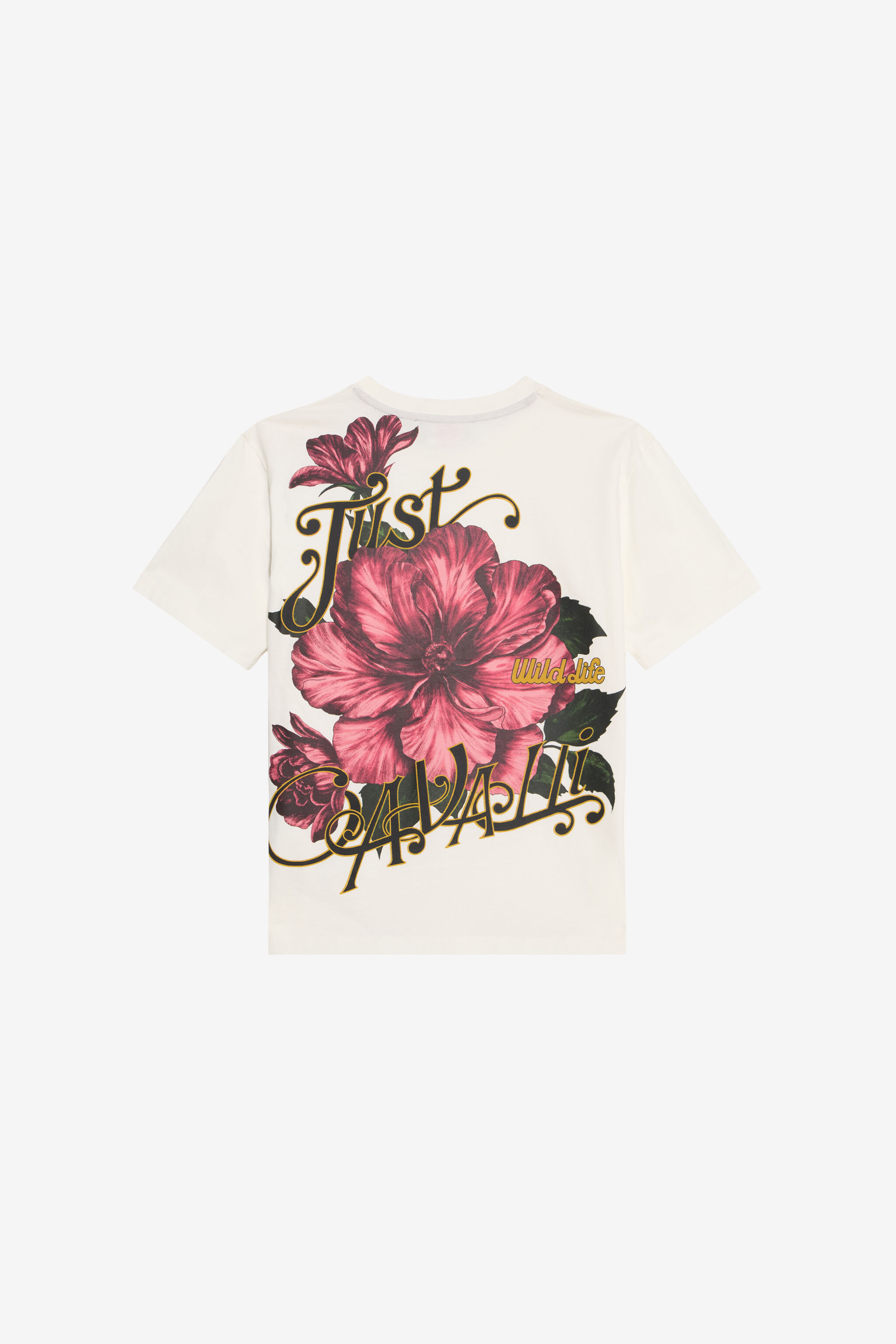 JC Ivory Tee with Pink Flower JC Ivory Tee with Pink Flower MARSHMALLOW XFT61U-JD001