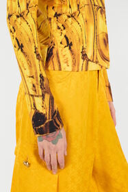 RC Cardigan À Imprimé Ambre Jaune VKM906-MQ034