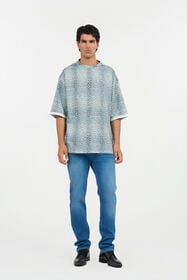 RC Oversized T-shirt with Baby Jaguar Print QUIET HARBOUR WNT62B-3PR31