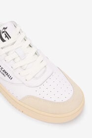 JC Zapatillas Blancas De Piel Con Inserciones Beis WHITE UFS023-UF298