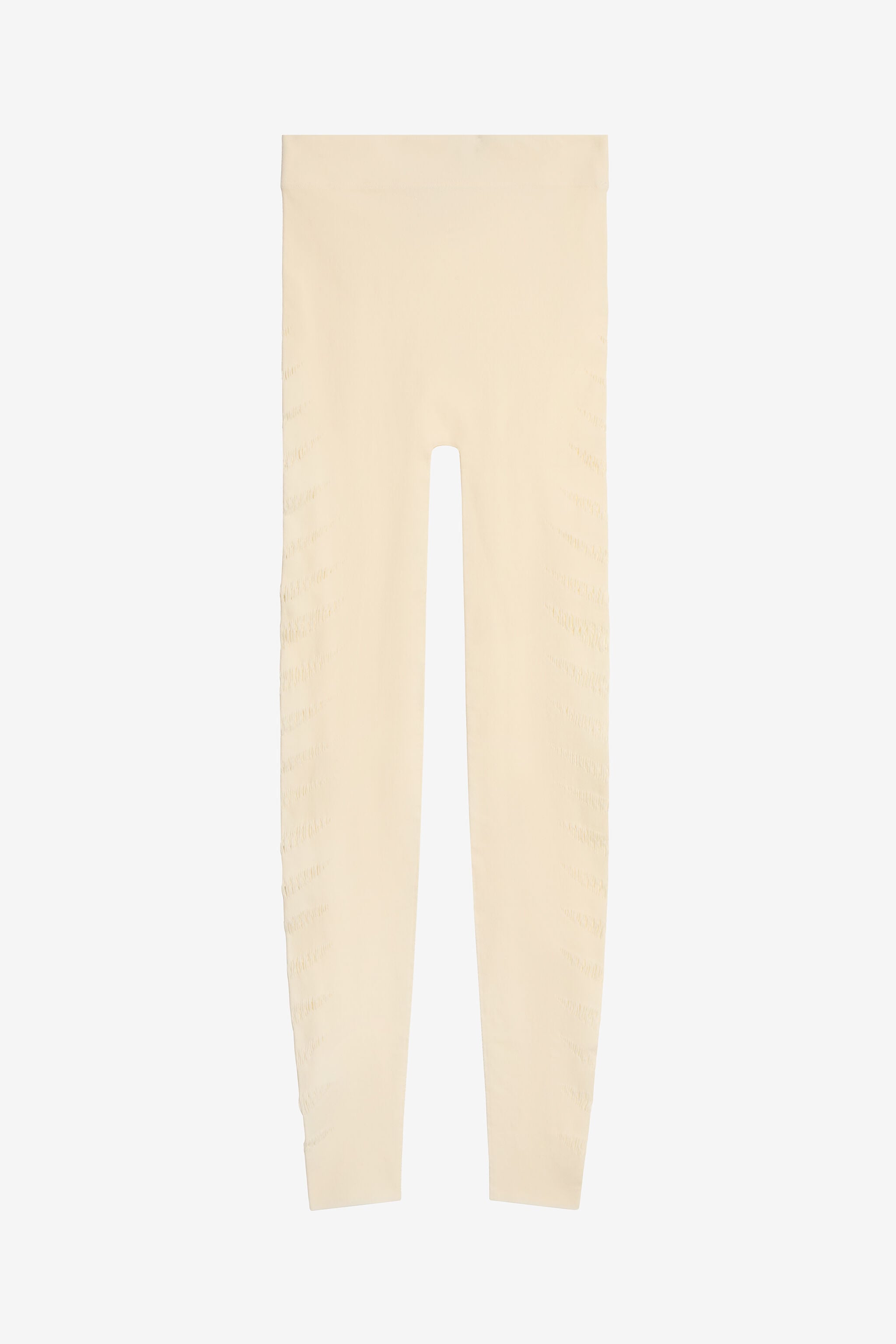 RC Elfenbeinfarbene Leggings mit Cut-outs Elfenbein UKT230-MA001