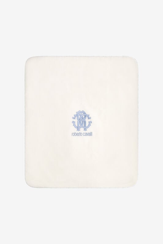 JU Logo print baby blanket JU Logo print baby blanket Light blue SJT832-JD001