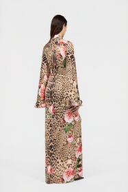RC Jaguar Roses Print Dress NATURAL XQT126-JRT24