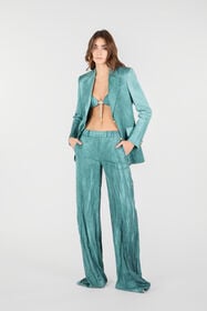 RC Pantalon Texture Froissée Bleu UWT201-RZ009