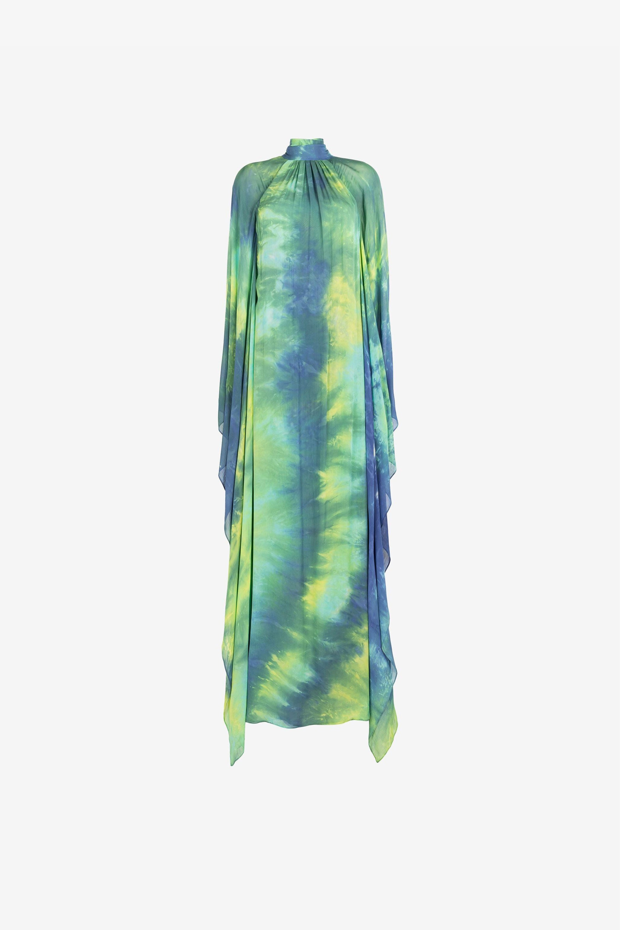 RC Robe caftan effet tie & dye RC Robe caftan effet tie & dye Vert clair/Bleu clair QKT108-GG039