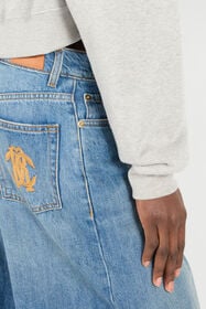 RC Cropped Sweatshirt With Mirror Snake Monogram Gray VKT68A-CF007