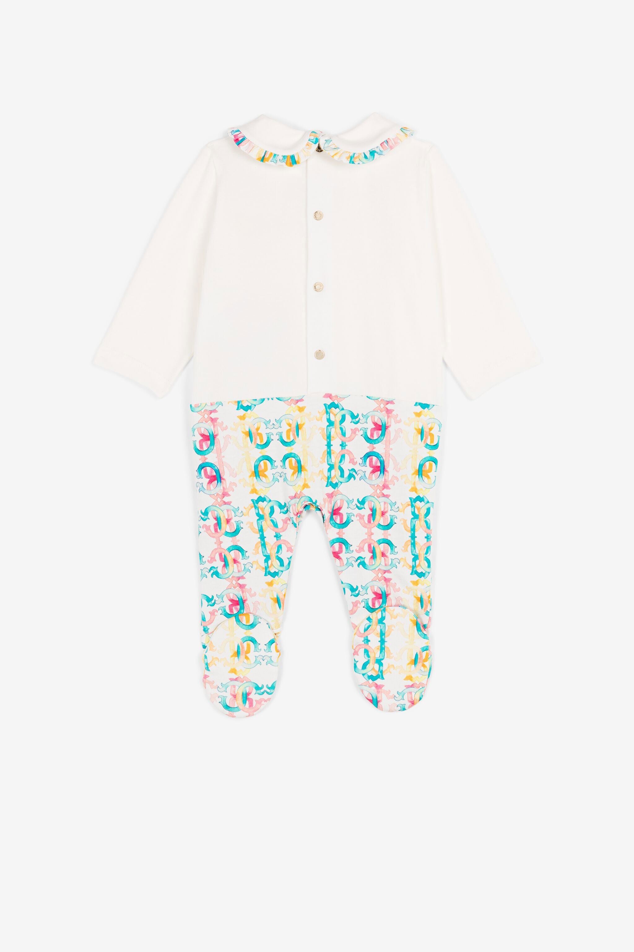 JU Monogram-print cotton babygrow set JU Monogram-print cotton babygrow set Light green QJT891-JV025