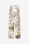 RC Jeans With Oriental Bird Print RC Jeans With Oriental Bird Print Ivory/Pink VKJ207-DAP76