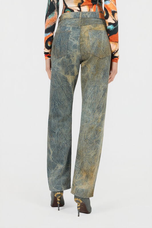 RC Jeans regular fit a cinque tasche in denim di cotone RC Jeans regular fit a cinque tasche in denim di cotone BLUE/BROWN XQJ200-VT001