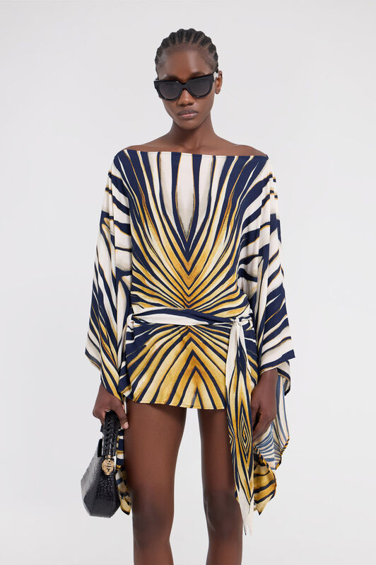 RC Ray Of Gold Print Kaftan Gold TKT725-7HM33